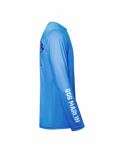 Bob Marlin Performance Shirt Adult Ocean GT Blue - Gifted Products