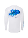 Bob Marlin Performance Shirt Adult Ocean GT White - Gifted Products