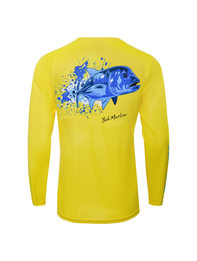 Bob Marlin Performance Shirt Adult Ocean GT Yellow - Gifted Products