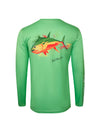 Bob Marlin Performance Shirt Adult Rasta Tuna Green - Gifted Products