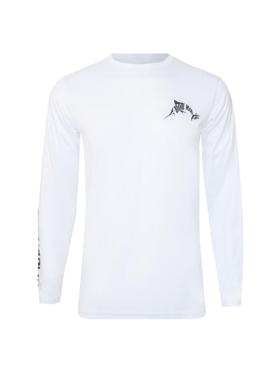 Bob Marlin Performance Shirt Adult Sail Rebel White - Gifted Products
