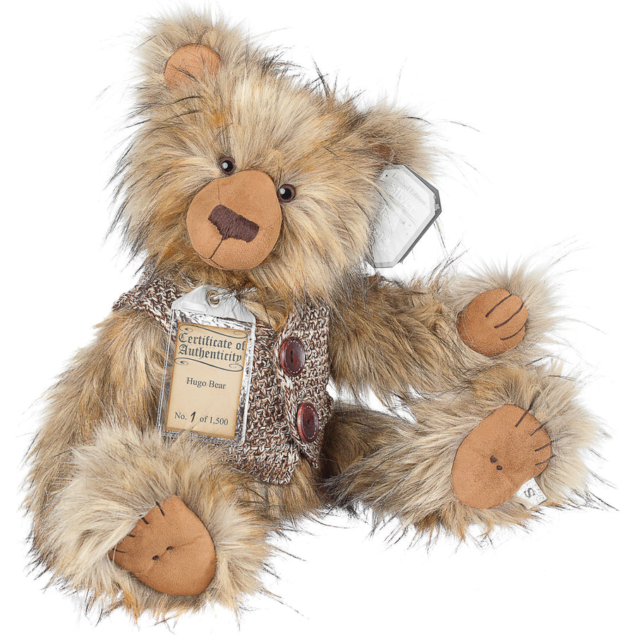 Silver Tag Bear Hugo | Limited edition collectible Silver Tag Bear by Suki - Gifted Products