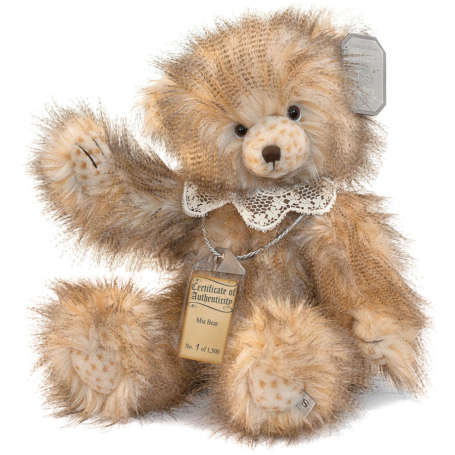 Silver Tag Bear Mia | Limited edition collectible Silver Tag Bear by Suki - Gifted Products
