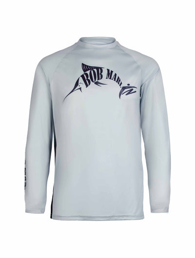 Bob Marlin Performance Shirt Adult BM Grey - Gifted Products