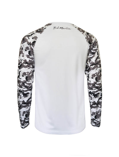Bob Marlin Performance Shirt Adult Bob Camo Grey - Gifted Products