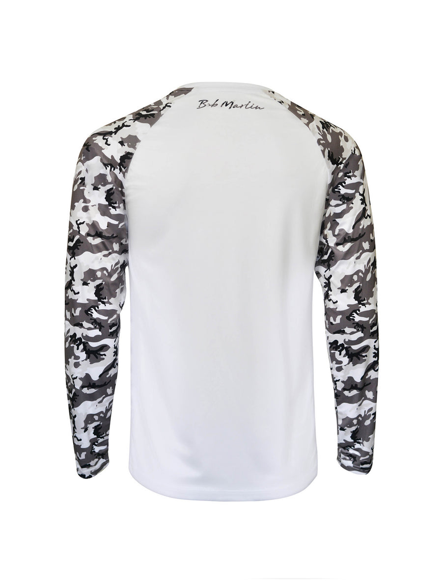 Bob Marlin Performance Shirt Adult Bob Camo Grey - Gifted Products