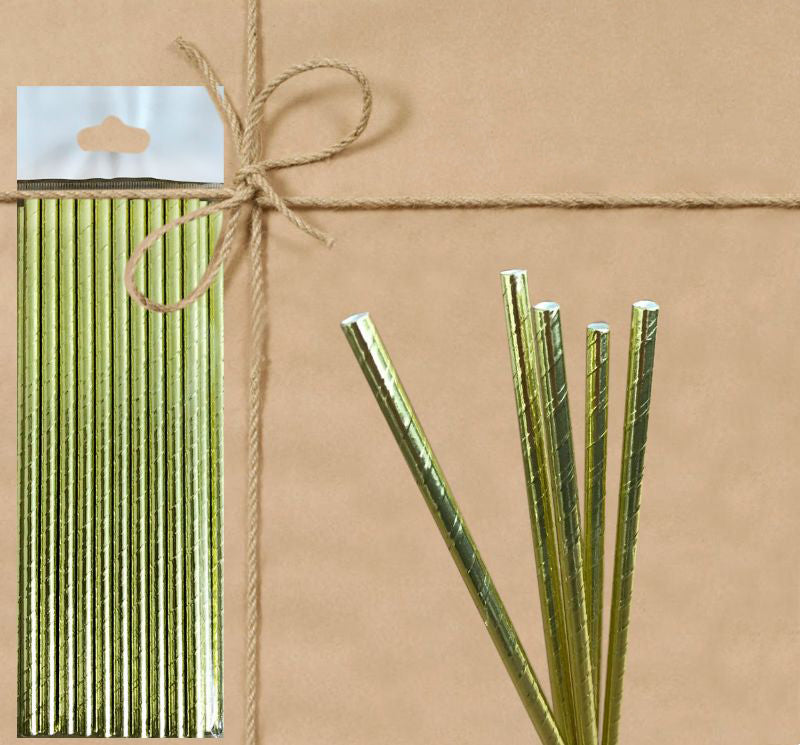 Paper Straw - Metallic - Gifted Products