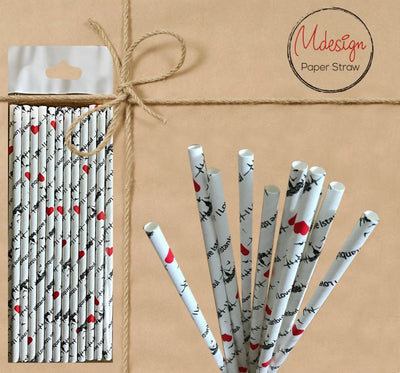 Paper Straw - Pattern - Gifted Products
