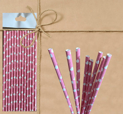 Paper Straw - Pastel Heart - Gifted Products