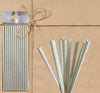 Paper Straw - White Polka Dot - Gifted Products