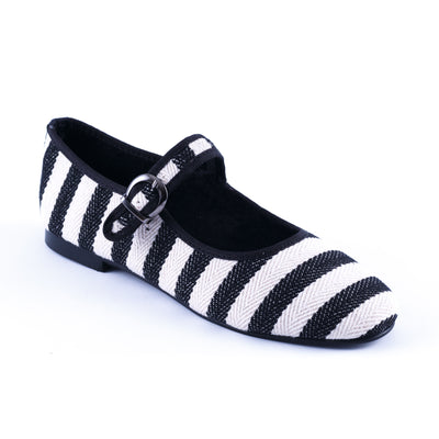 Navy Striped Mary Jane by MOI London - Gifted Products
