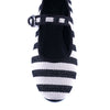 Navy Striped Mary Jane by MOI London - Gifted Products