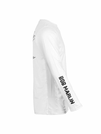 Bob Marlin Performance Shirt Adult Sword Rebel White - Gifted Products